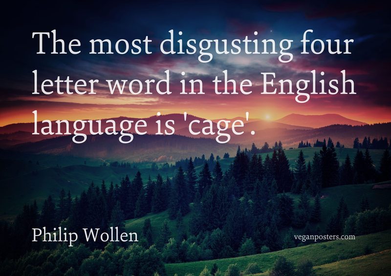 The most disgusting four letter word Vegan Posters