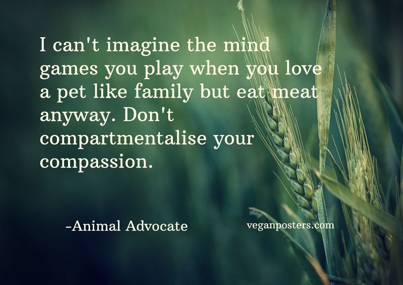 I can't imagine the mind games you Vegan Posters