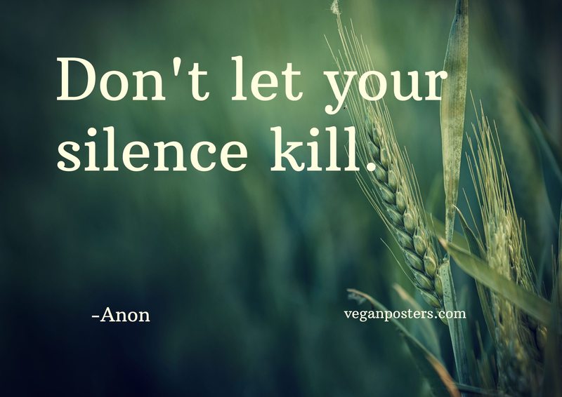 Don't let your silence kill.