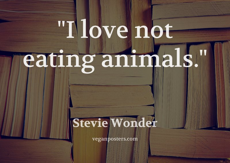 I love not eating animals.
