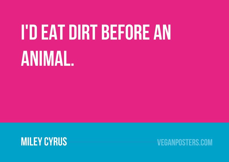 I'd eat dirt before an animal.