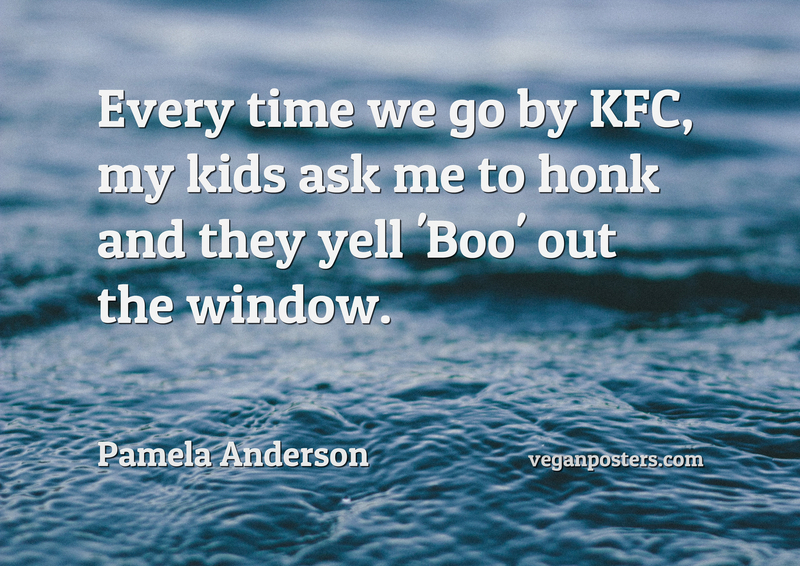 Every time we go by KFC, my kids ask me to honk and they yell 'Boo' out the window.